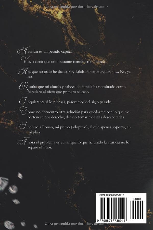 Contraportada de Avaricia