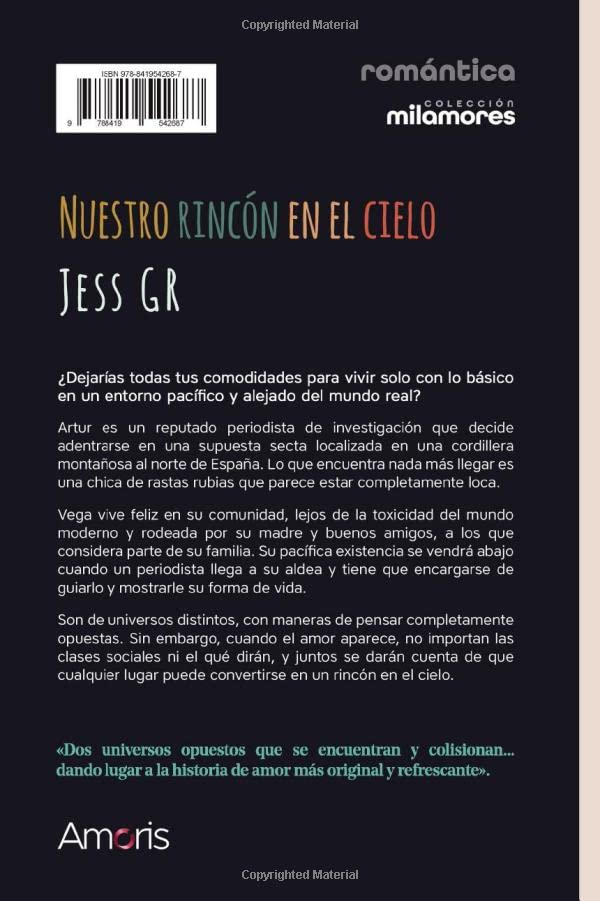 Contraportada de Nuestro rincón en el cielo