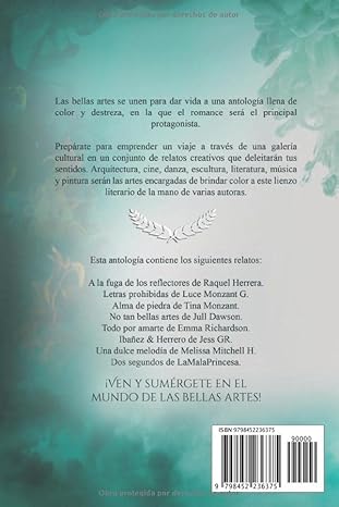 Contraportada de Antología del Olimpo Bellas Artes